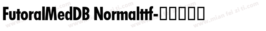 FutoralMedDB Normalttf字体转换